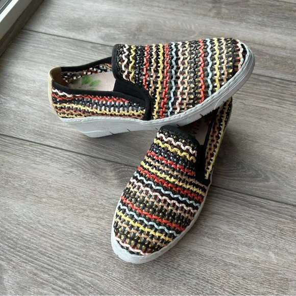 Hispanitas Woven Leatherette Wedge Loafer Made in Spain - Picture 15 of 15